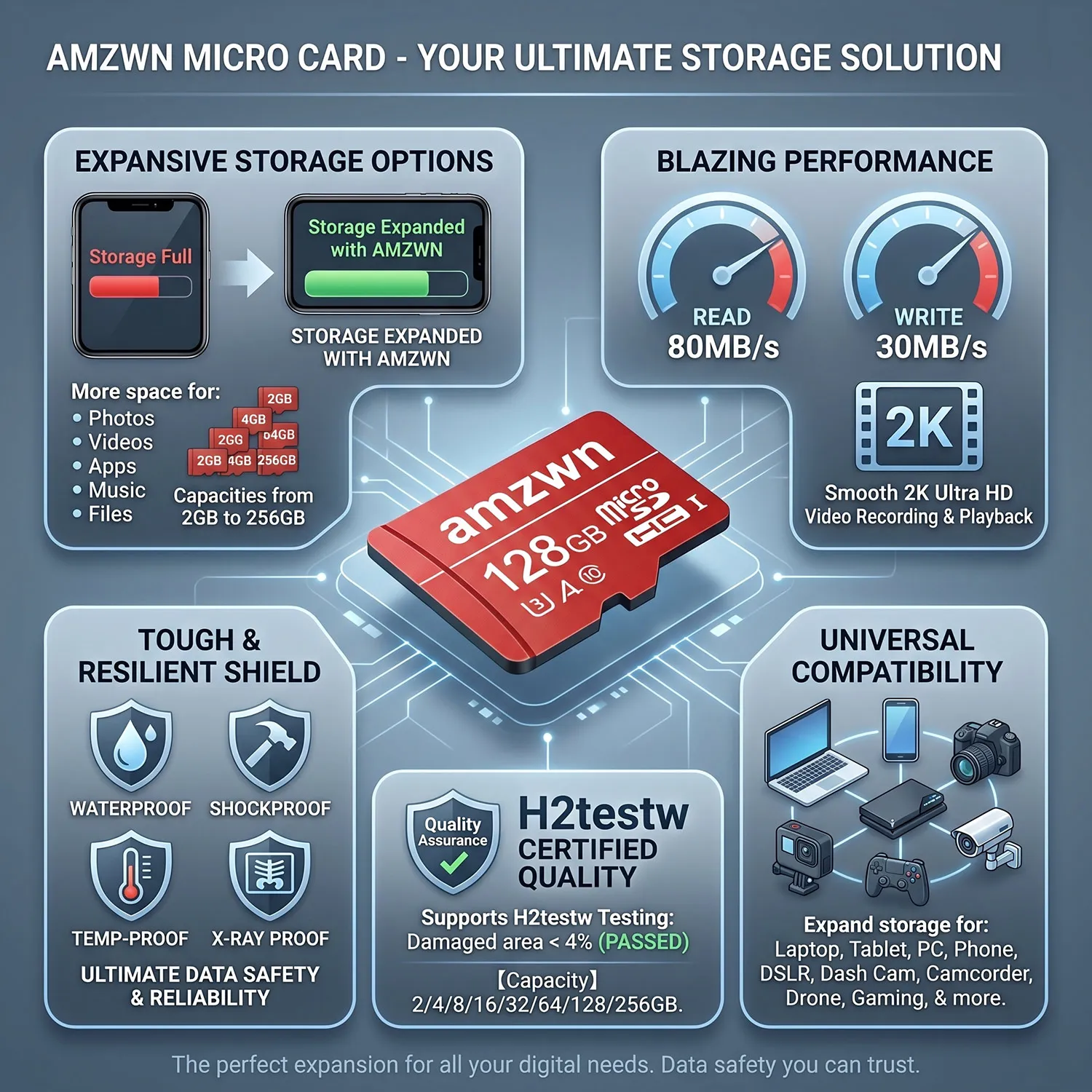 32GB 스마트 디바이스 스토리지 SD 카드 마이크로 64/128/256GB TF 메모리 카드 고속 Class10 플래시 메모리 카드 미니 SD