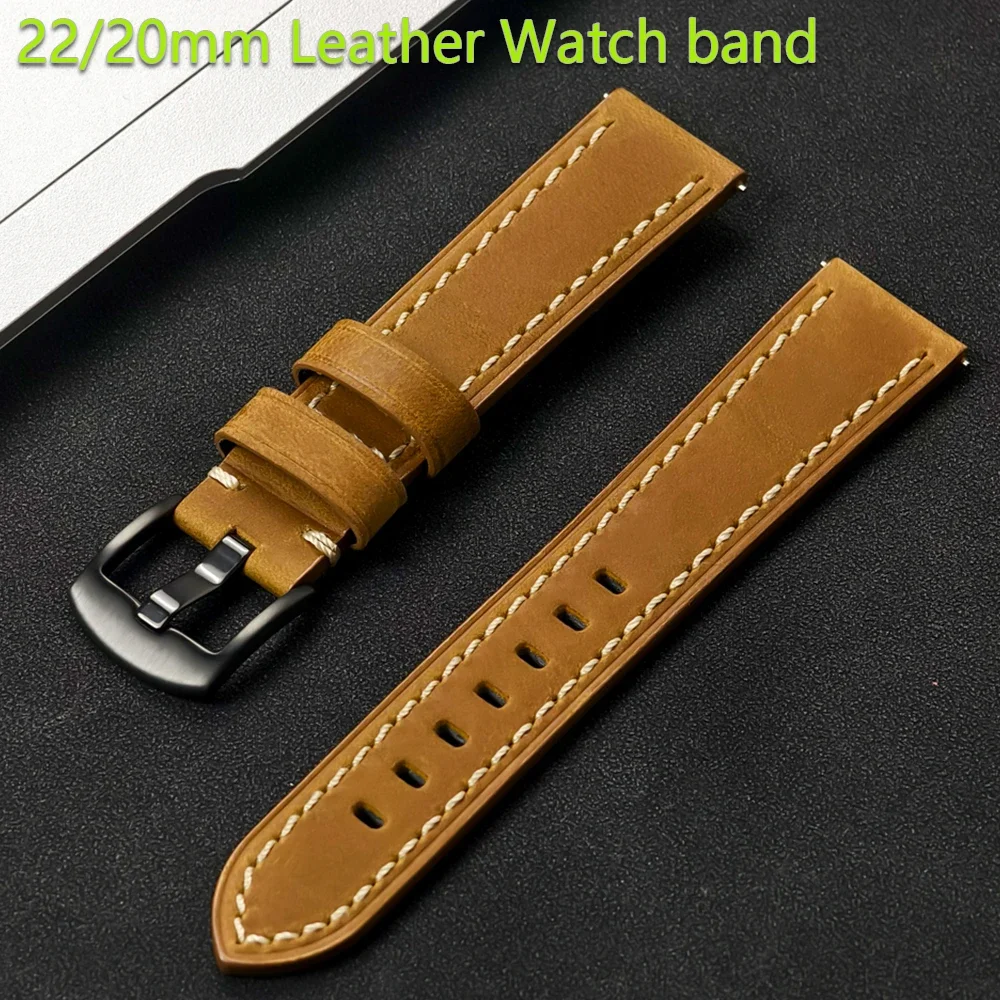 Premium Leather Quick Release Wristband Strap