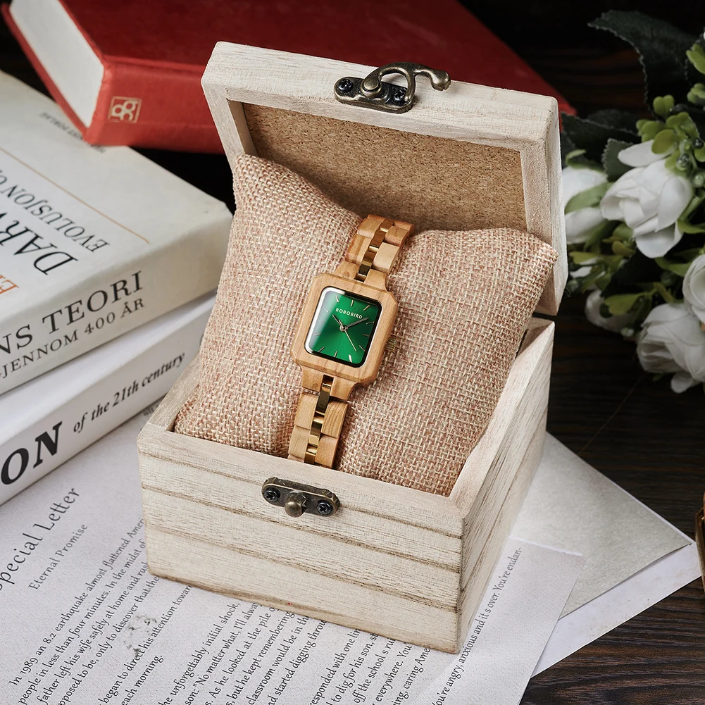 BOBO BIRD Woman Watch Luxury Women's Quartz Watch For Women Wristwatch Ladies Watch Female Wrist Watches Wood Timepieces Custom