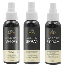 Wholesale Private Label 100ml Dark Brown Middle Brown Light Brown Wigs Lace Tint Spray