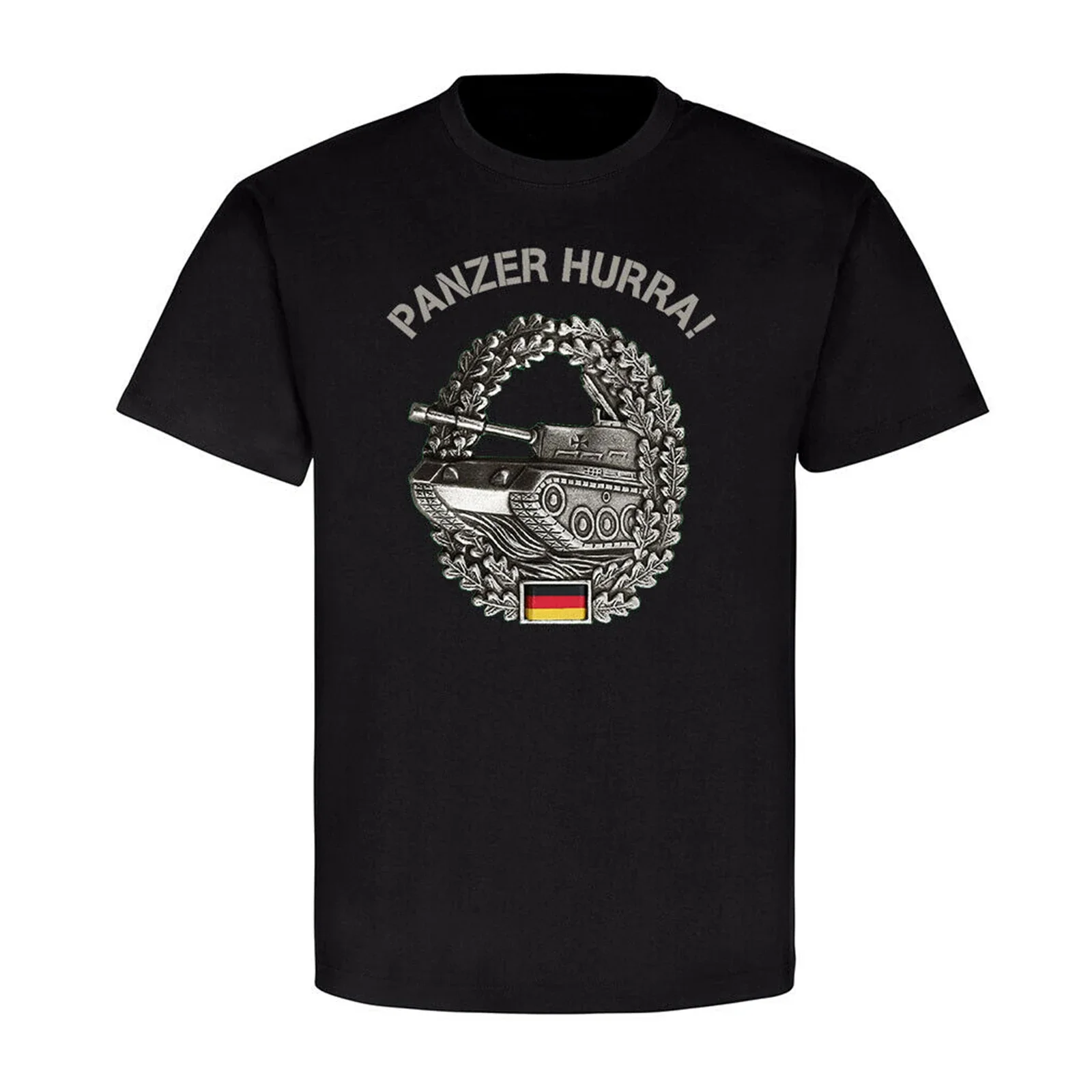 

Bundeswehr German Armored Division Beret Badge T-Shirt 100% Cotton O-Neck Summer Short Sleeve Casual Mens T-shirt Size S-3XL