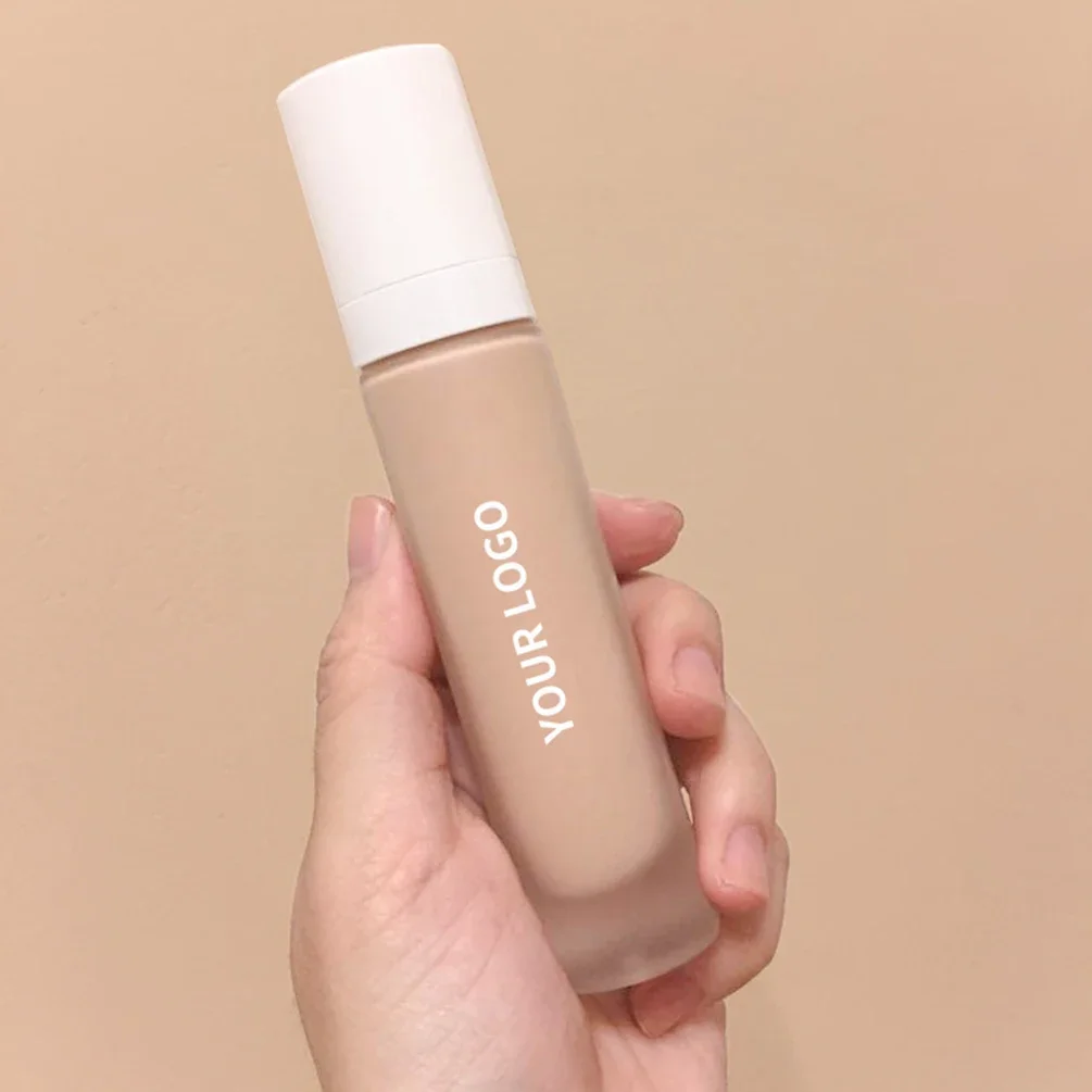 18-color Private Label Liquid Foundation Long-lasting Makeup Oil-control Moisturizer Concealer Matte Full Coverage 3-color Tubes 6