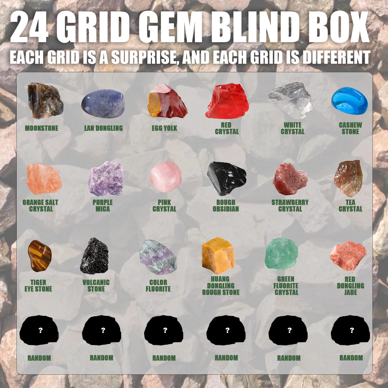 2023 Ore Christmas Advent Calendar Rocks Minerals & Fossils Gemstone Advent  Calendar Toy Set For Kids & Geology Enthusiasts - AliExpress