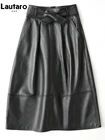 high waist faux leather