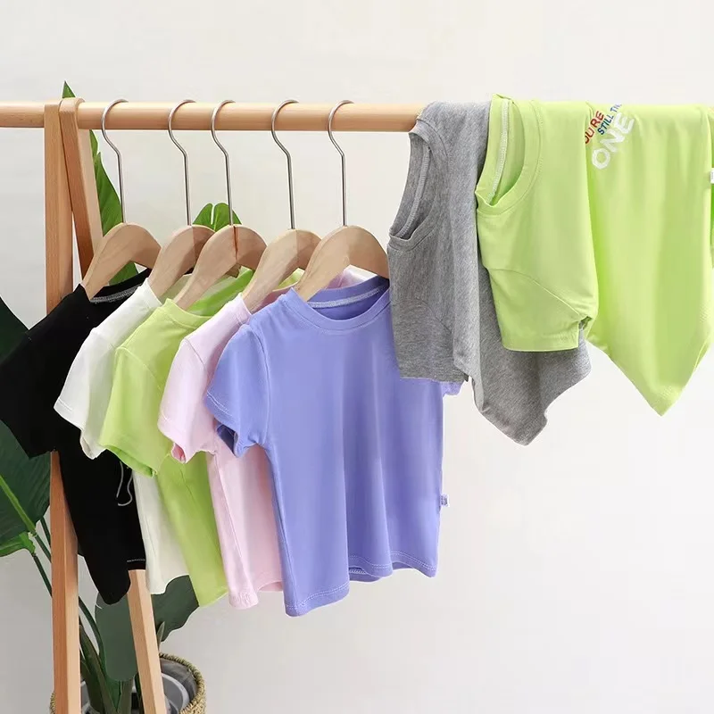Infant Clothing Summer Baby Boys Cotton Printing Short Sleeve Kids Girls Breathable Casual T-shirts Fashion Girl Tops