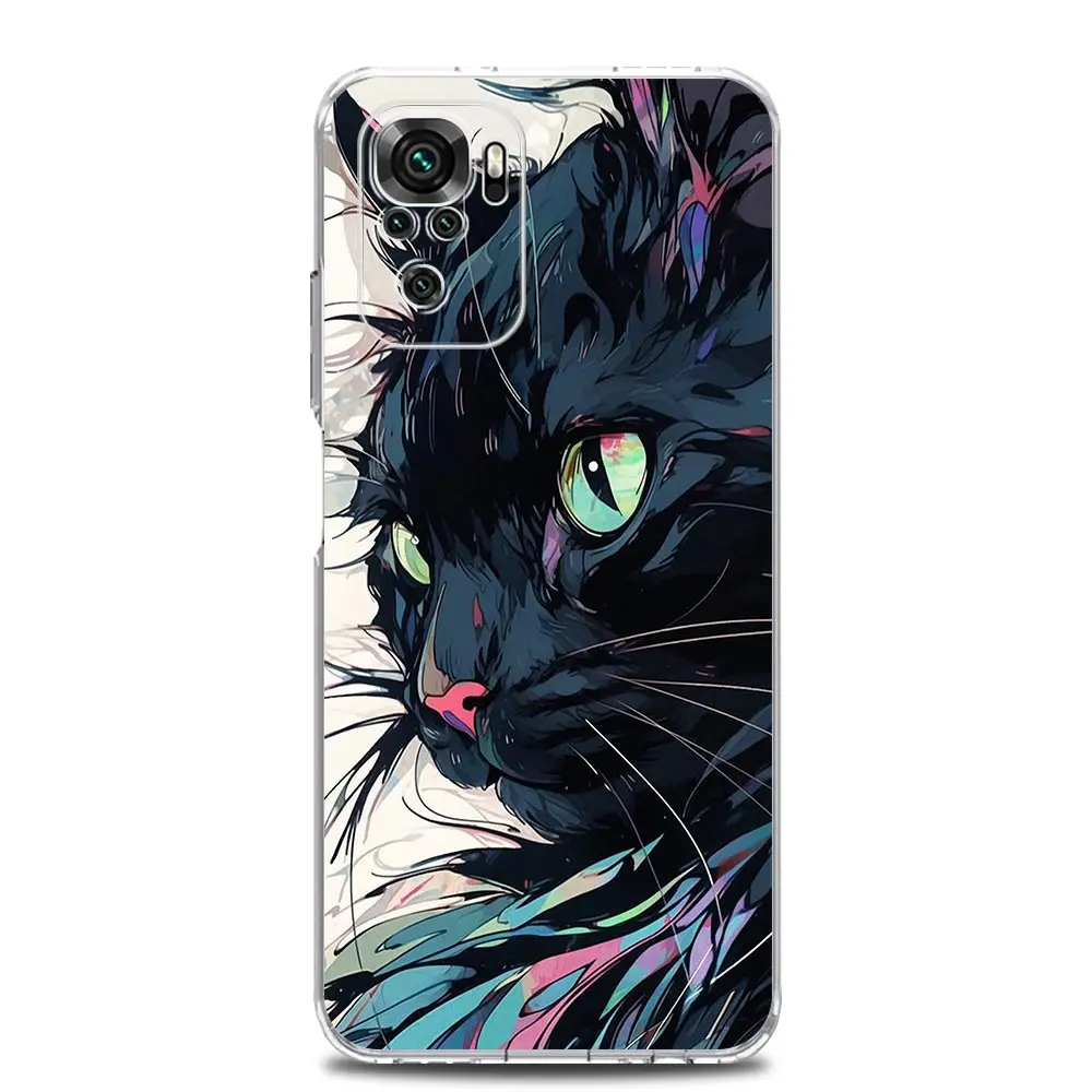 Cartoon Lovely Cat Art Fashion Phone Case Cover