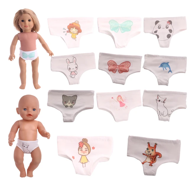 Cute Pattern Underwear Panties for American 18 Inch Girl Doll and 43 cm New  Born Baby Doll Clothes Accessories Our Generation - AliExpress