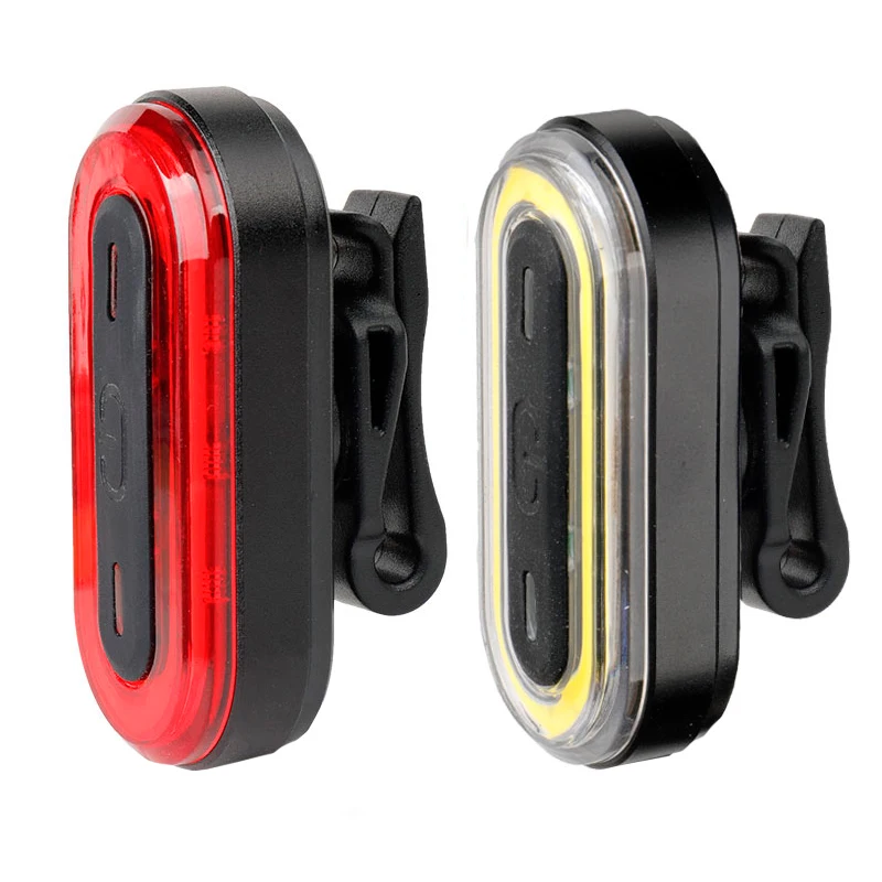 Bicycle Rear Light USB Rechargeable 200 Lumen MTB Bike Tail Lights Waterproof Cycling Backpack
