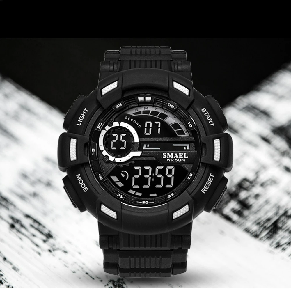 2024 Digital Watch Men's Sports Casual Glow-in-the-dark Waterproof Student Electronic Watch Reloj Para Hombre Watches for Men