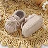 Baby Walking Shoes Solid Soft Soled Newborn Boys Girls First Walker Breathable Anti-Slip Infant Toddler Indoor Outdoor Prewalker 6