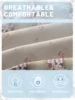 1 Simple modern Plant Flower printed matte Fitted Sheet, bedroom printed bed cover, bedding (excluding pillowcases) 5