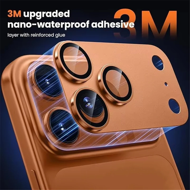 Premium Metal Camera Protector with Tempered Glass Cover for Enhanced Lens Protection