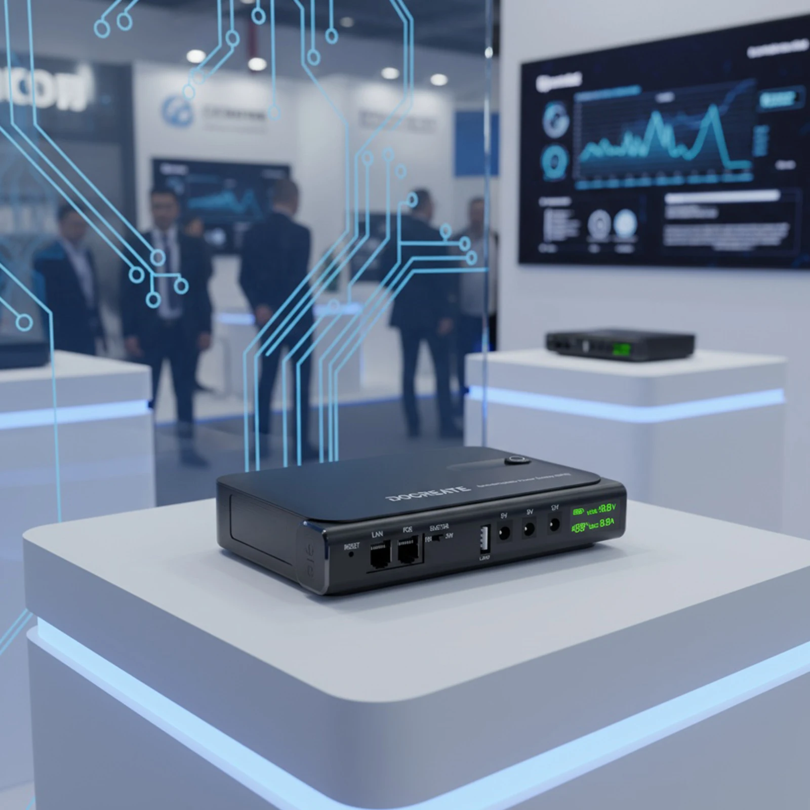 Mini UPS Battery Backup Without Battery UPS Backup Battery Power Supply Supports 5V/9V/12V for Router/Modem/Security Camera