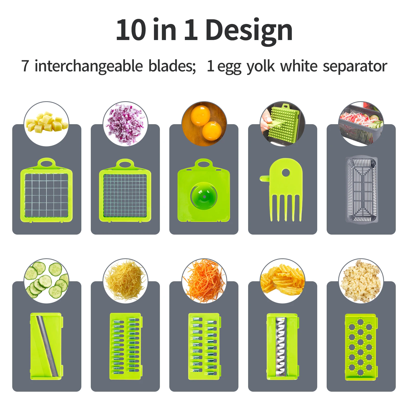 12 in 1 Multifunctional Vegetable Slicer Cutter Shredders – Abodes Well