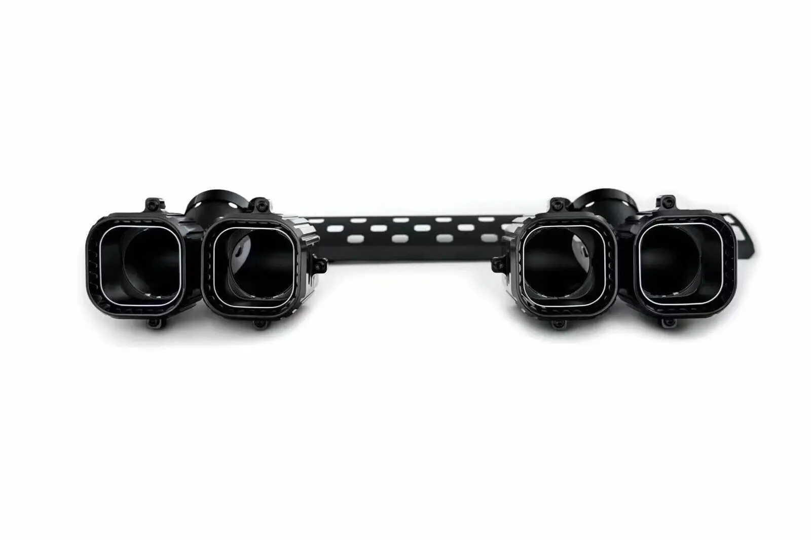 Khan Look Exhause Pipe fits for Defender 110 130-3PCS Black Tailpipe