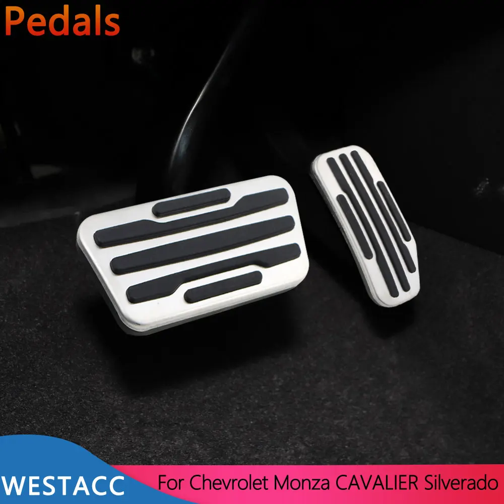 For Chevrolet Monza Silverado Cavalier AT Pedals Accelerator Gas Brake Clutch Pedal Cover Pad Accessories