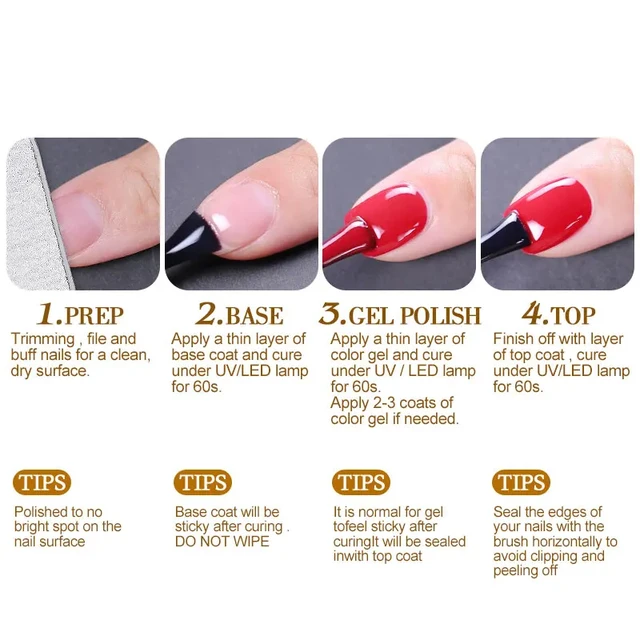 Clou Beaute 15ml Red Black White Green Neon Gel Nail Polish Base Top Coat Velvet Top 400 Colors Semi Permanent Gel Nail Varnish 2