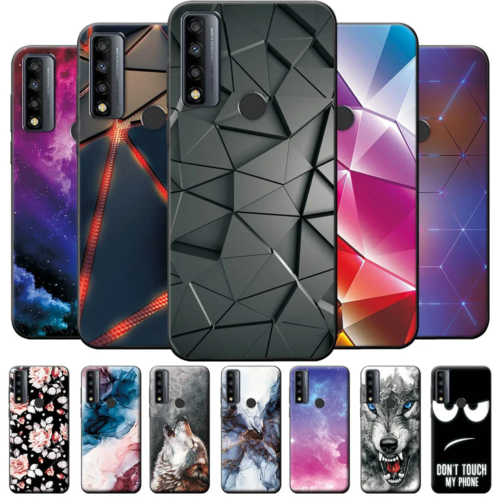 HAOYE Cover Per TCL 20R 5G – Custodia Morbida TPU Con Stile Fiore Del Sole – Colori Freschi E Antiurto