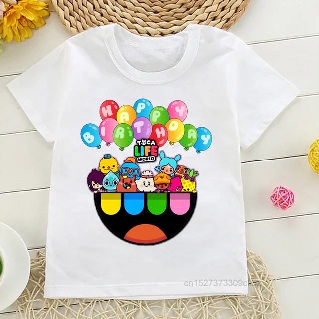 Girls/Boys Game Toca Boca And Gacha Life World Cartoon Graphic Printed  T-shirt Kids Comfy Versatile Summer Short Sleeved Clothes - AliExpress