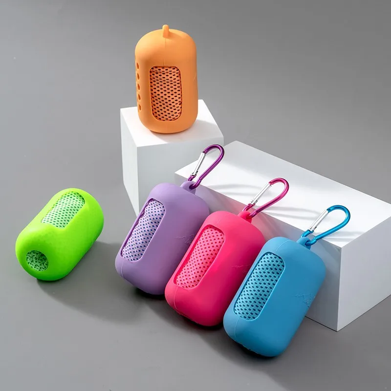 Silicone Sports Towel for Outdoor Fitness and Water Sports