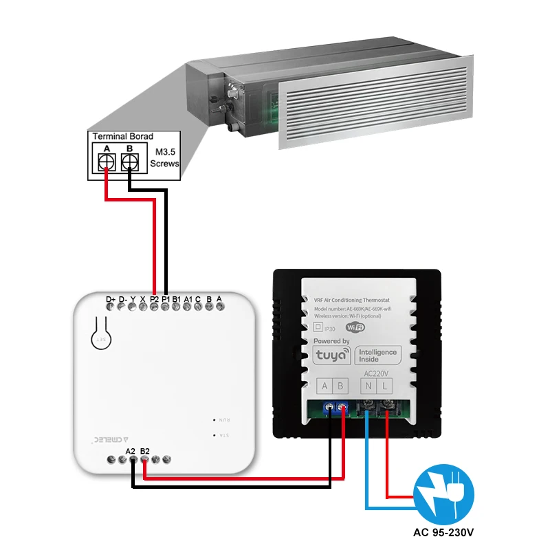 VRV Termostato Inteligente para Siemens e Yandex Controle Wifi Funciona com Tuya Siemens e Tuya Smart VRV AliExpress