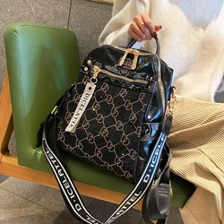 Real Leather Women's Backpack Shoulder Bags for Women Fancy Frills Female Back Pack Sac à dos Cute Women Mochilas Para Mujer