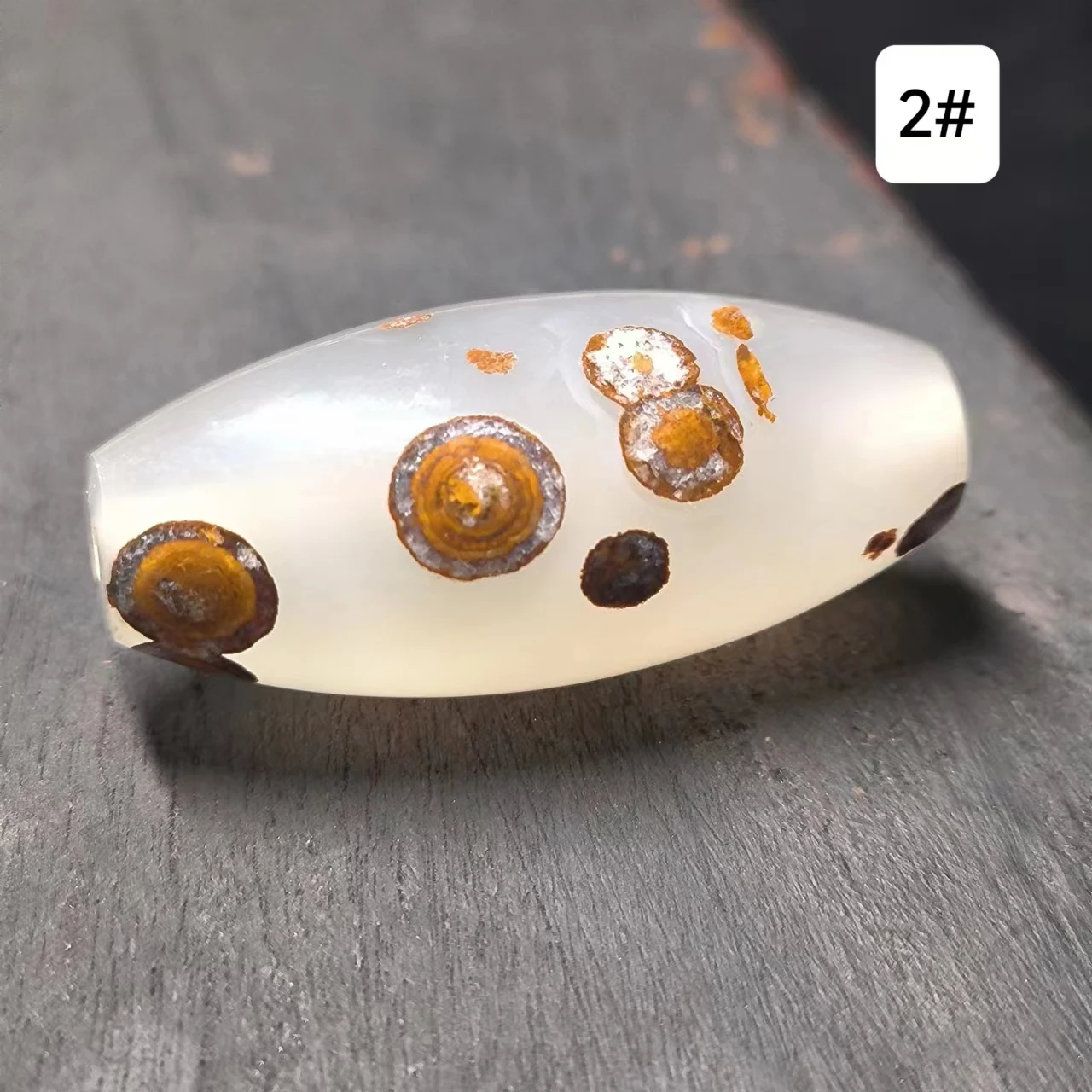 1pcs/lot natural selected white material nine-eye shale meng Dzi beads white onyx fantastic lifelike eyes strong energy Unique