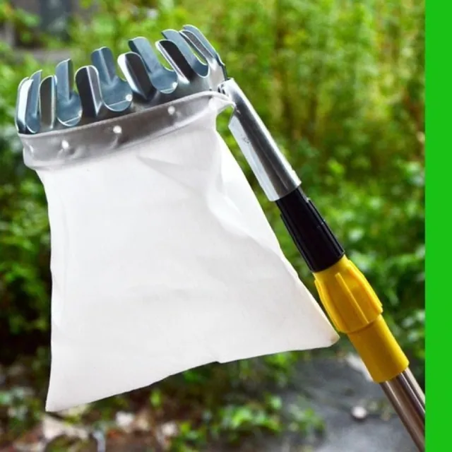 Fém Gyümölcsválasztó Kertészet Narancssárga Alma Őszibarack Magas Fa Szedési Szerszámok Gyümölcs Fogó Gyűjtő Szedő Eszköz Kertészeti - Image 4