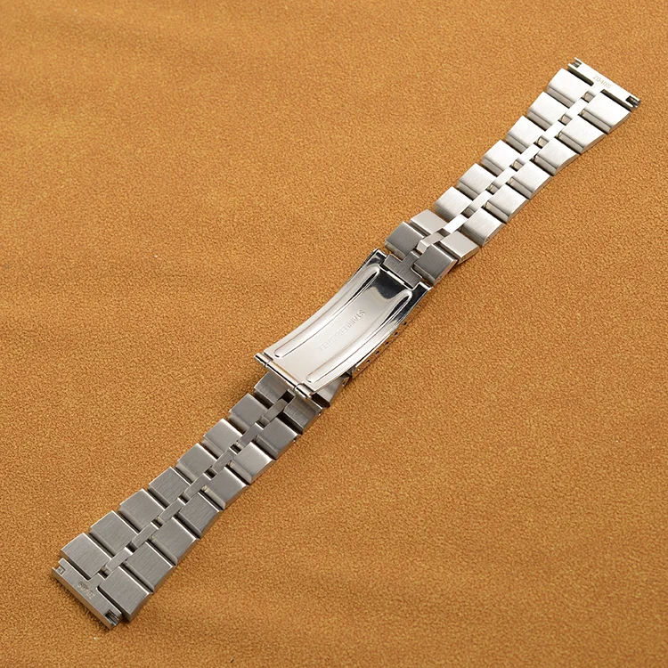 20mm Silver Stainless Steel Bracelet Band For Bullhead Watch SEIKO FISH BONE Z040S