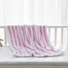 Newborn Thermal Fleece Blanket Soft Swaddle Envelope Wrap Solid Bedding Baby Blanket & Swaddling Infant Quilts 5