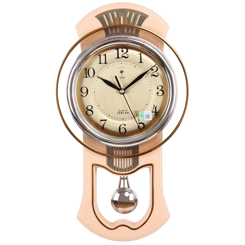 20 Inch Round Wall Retro Wall Clock with Pendulum Style 3  