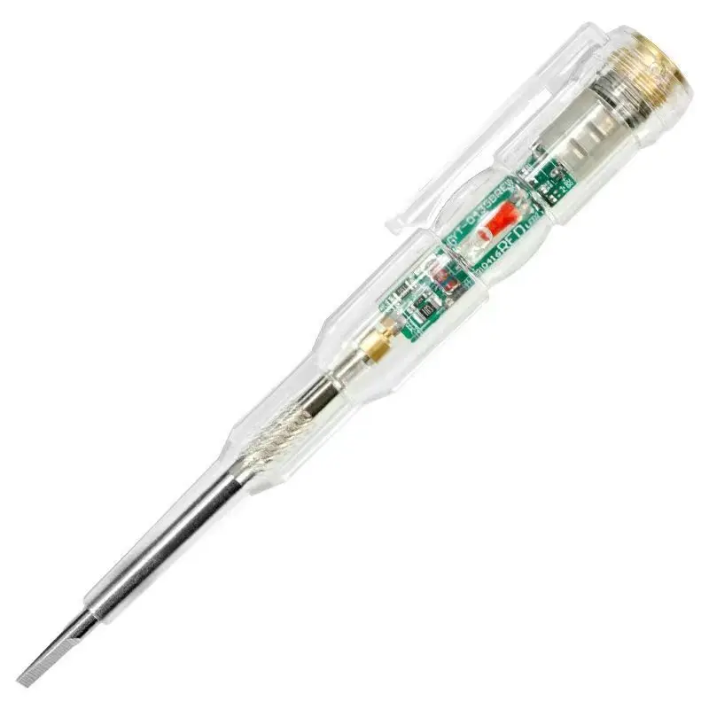 Electric pen tester induced electric tester pen screwdriver probe light voltage tester detector AC/DC 70-250V test pen electrical line detector