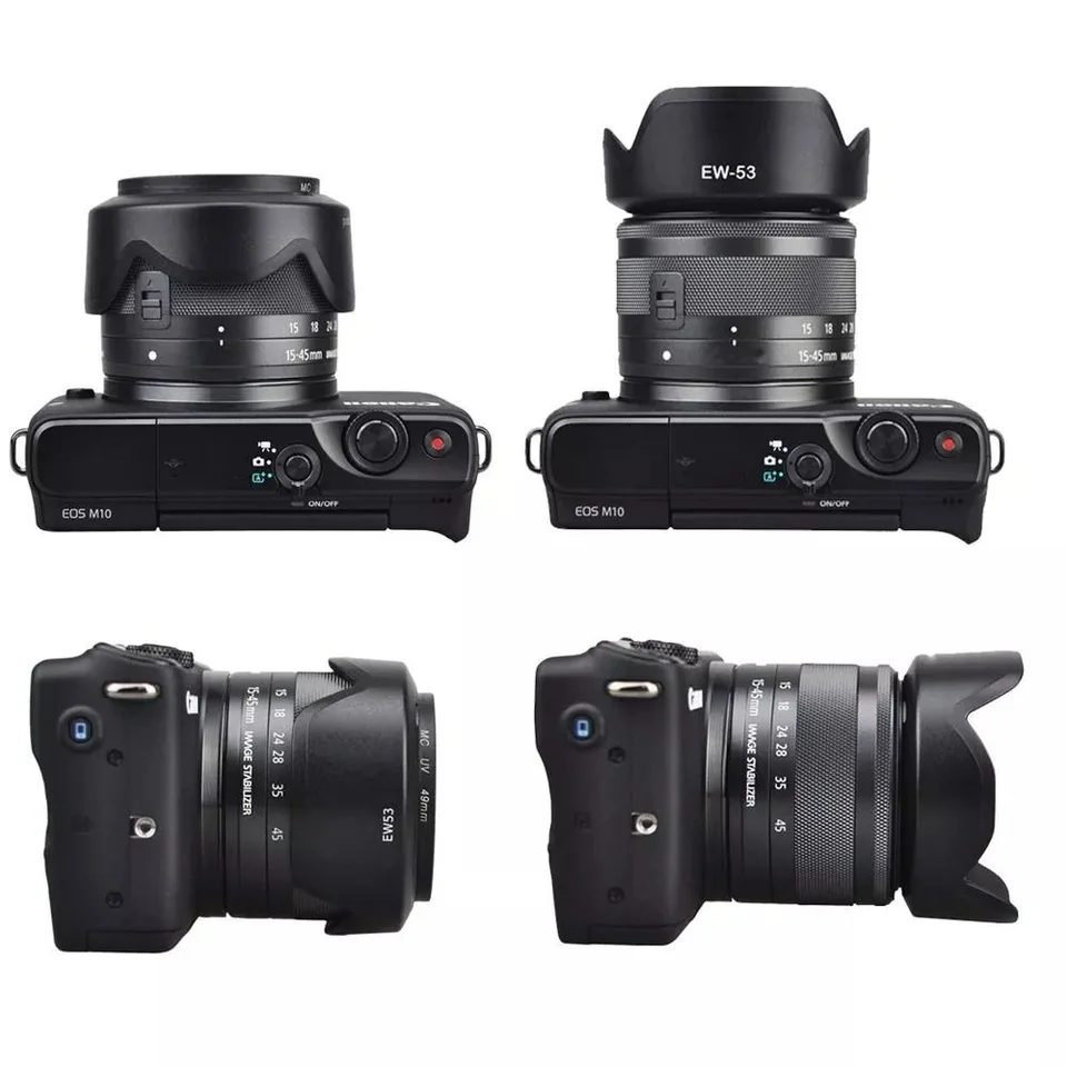 Paraluce EW-63C A Tulipano Per Canon EF-S 18-55mm F/3.5-5.6 IS STM E F4-5.6 IS STM - 58mm, Con Panno In Microfibra - 2