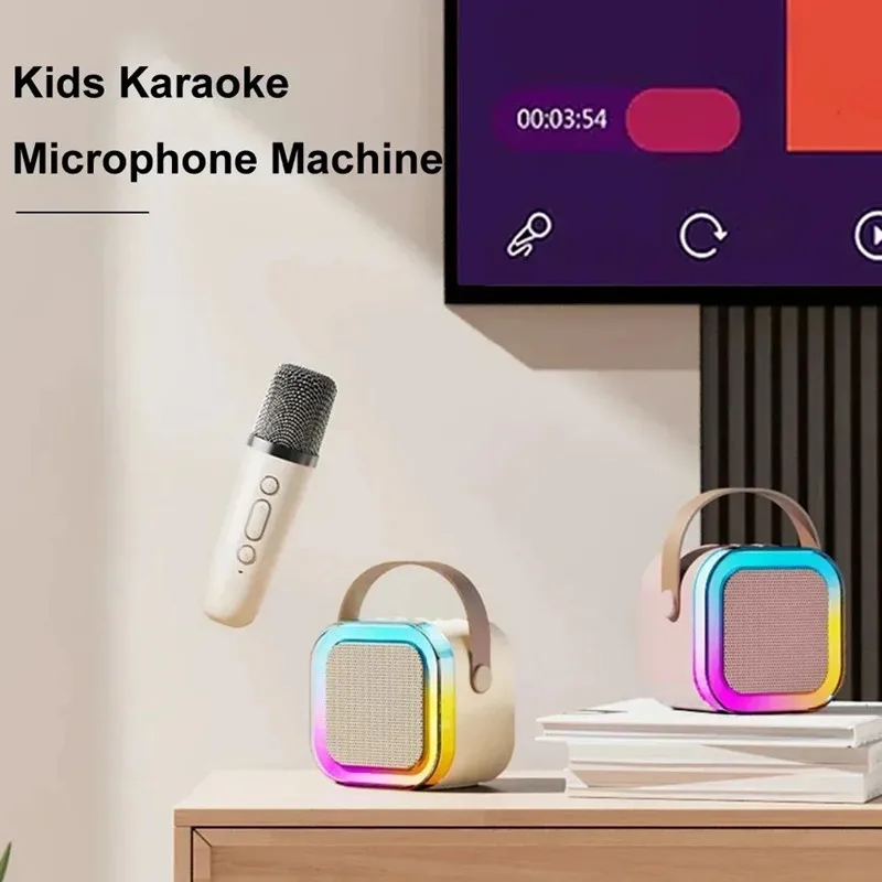 Portable Bluetooth Speaker System with Wireless Microphones