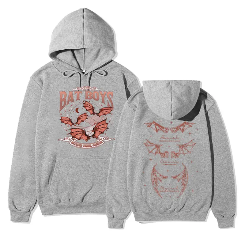 The Bat Boys Rhysand Azriel Cassian Hoodie Men's Women's 90s Vintage Aesthetic Oversized Hooded Sweatshirt Streetwear Pullover