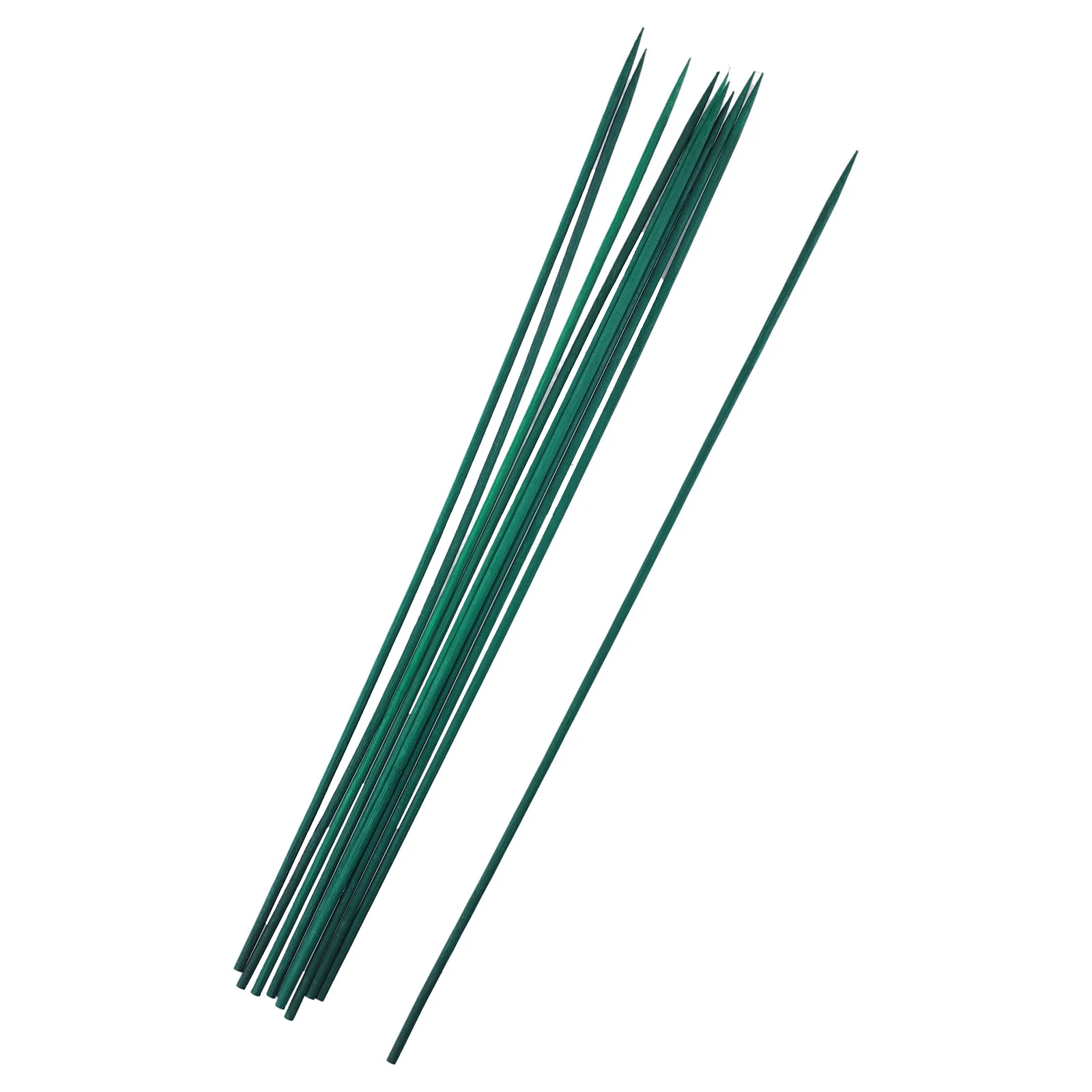 40cm Green Plant Support Sticks Canes For Flowers Garden