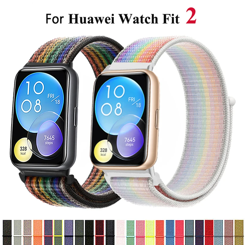 Cinturino In Nylon Per Huawei Watch Fit 2 Strap Smart Watch Accessori Cinturino Di Ricambio Bracciale Correa Huawei Watch Fit 2 Strap
