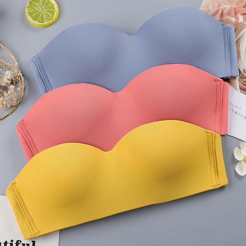 

Women's Bras Seamless Solid Push Up Bras Wireless Front Button Push Up Brassiere Bralette Thin Underwear Comfy Lingerie