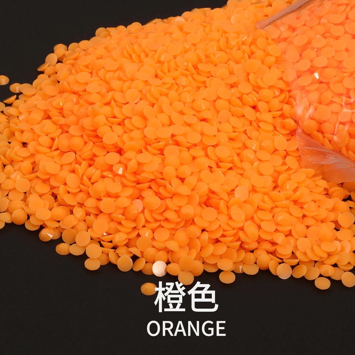 Vibrant Solid Color Jelly Resin Flat Back Rhinestones