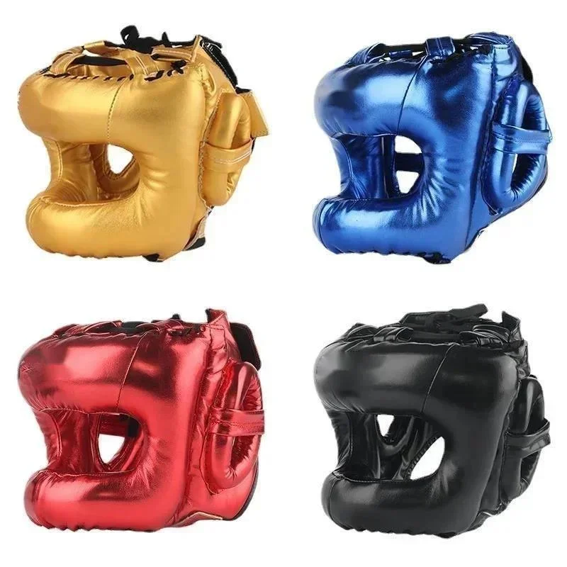 Cross Beam Enclosed Head Protection Nose Bridge Boxing And Fighting Helmet MMA Full Surround Training Protective Helmet