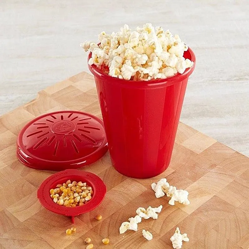 Bol à Pop-corn En Silicone Pour Micro-ondes - Sans BPA, Sans Huile, Pliable Et Facile à Ranger