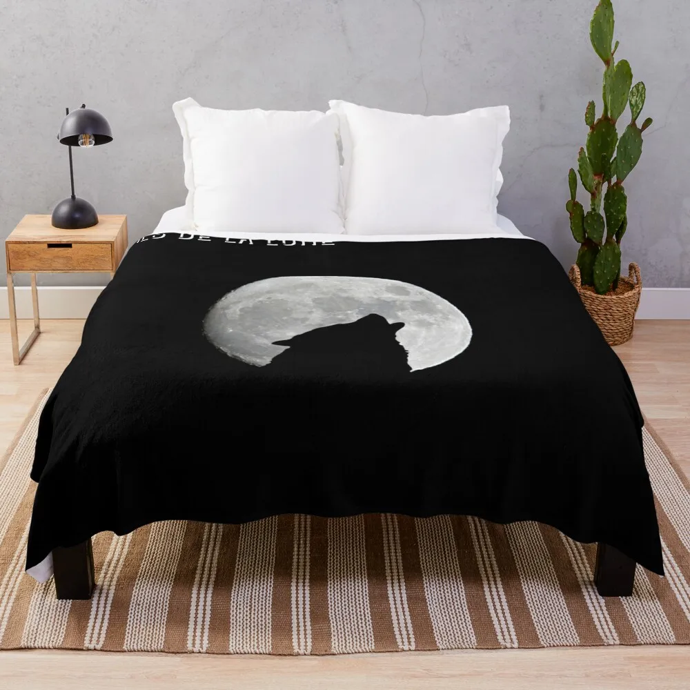 

Son of the moon wolf version Throw Blanket Hairys blankets ands Blankets For Bed Sofas Blankets