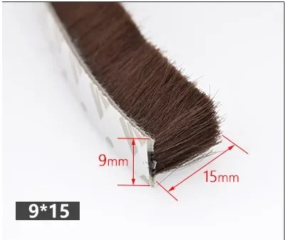 Door Seal Strip Sealing Tape Self-adhesive Sealing Wind-proof Brush Strip For Home Door Window Sound Insulation Strip Gasket Wardrobe door sealing tape