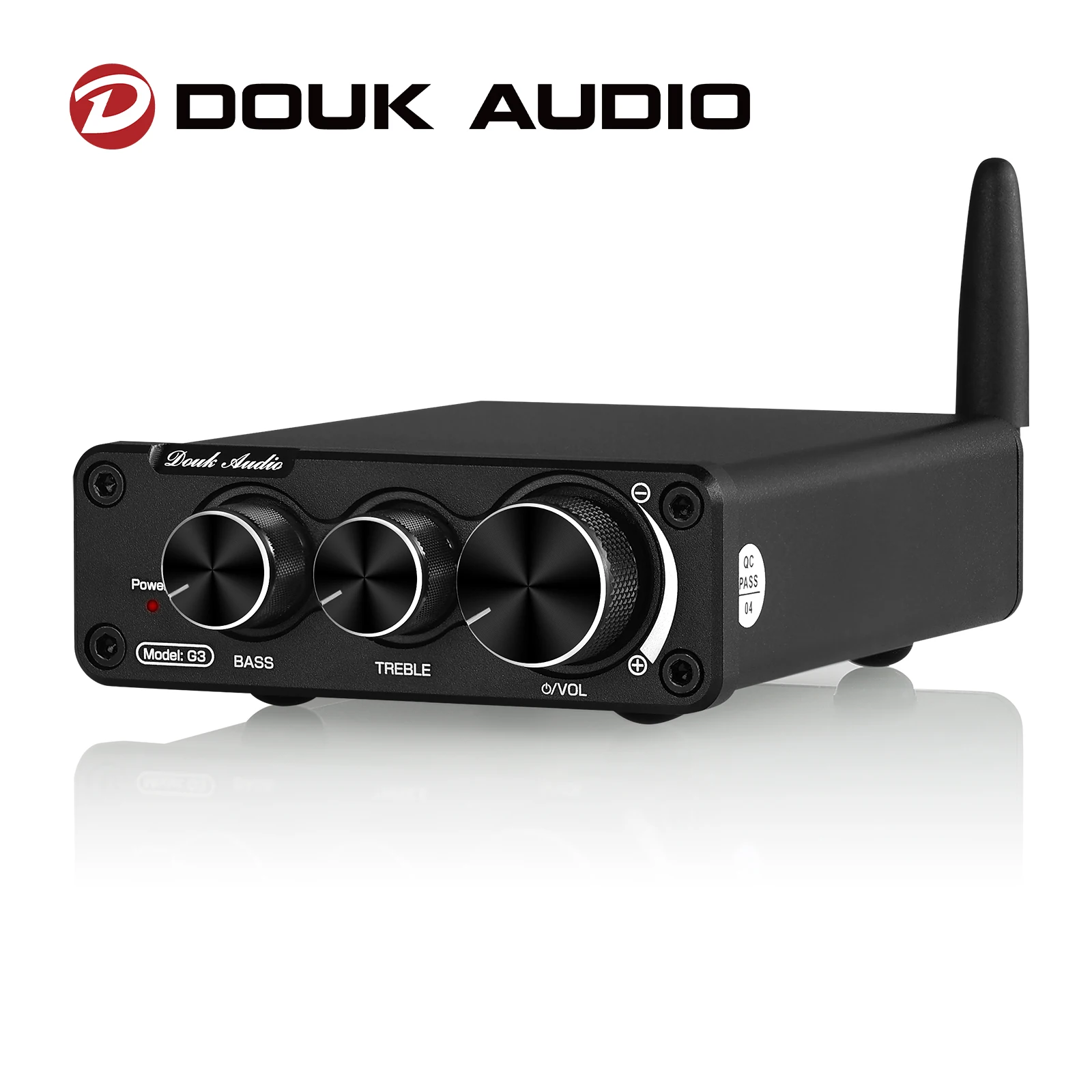 Douk Audio AMPLIFICADOR DE POTENCIA Mini, Bluetooth 5,0, 100W, HiFi