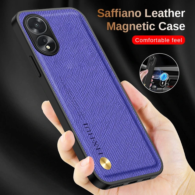 For Oppo A38 Case Cross Leather Camera Shockproof Cover Appo A78 4G A98 5G  OppoA38 A 38 38A 2023 Car Magnetic Holder Funda Coque - AliExpress