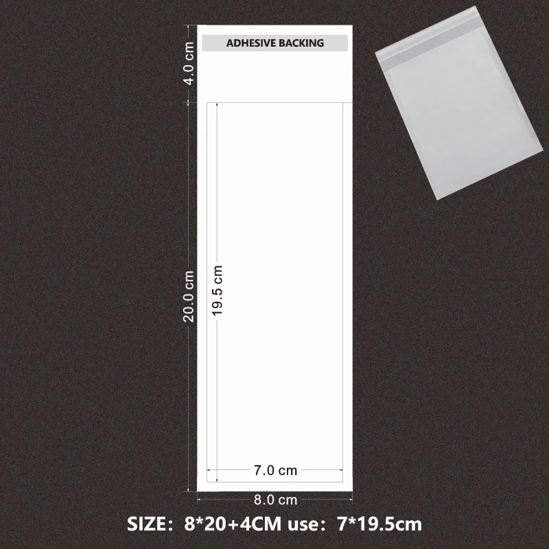 Eco-Friendly Biodegradable Self-Adhesive Semi-Transparent Bags