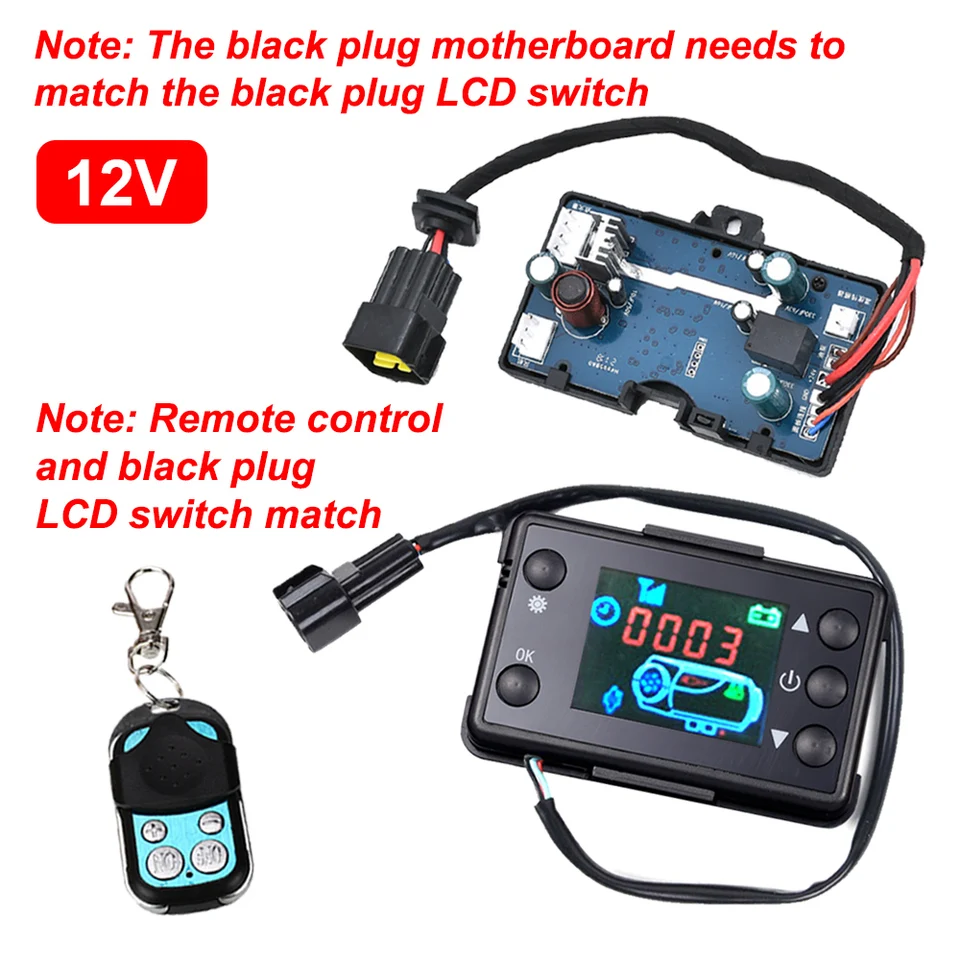 Telecomando Per Riscaldatore Diesel 12/24V Baceyong – Display LCD, Timer E Indicatore Olio!