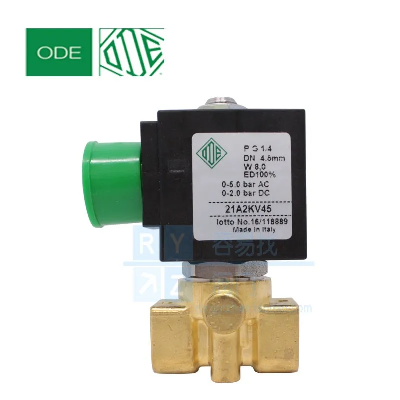 

Italy ODE two normally closed solenoid valve 21A2KV30 2 points 1 4 DN8 AC220v imported spot