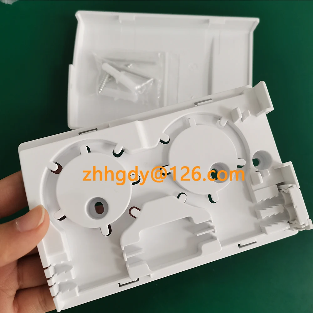 Duplex panel 2-core dual port SC FTTH 2-port optical fiber cladding cable box 2-core optical fiber terminal box
