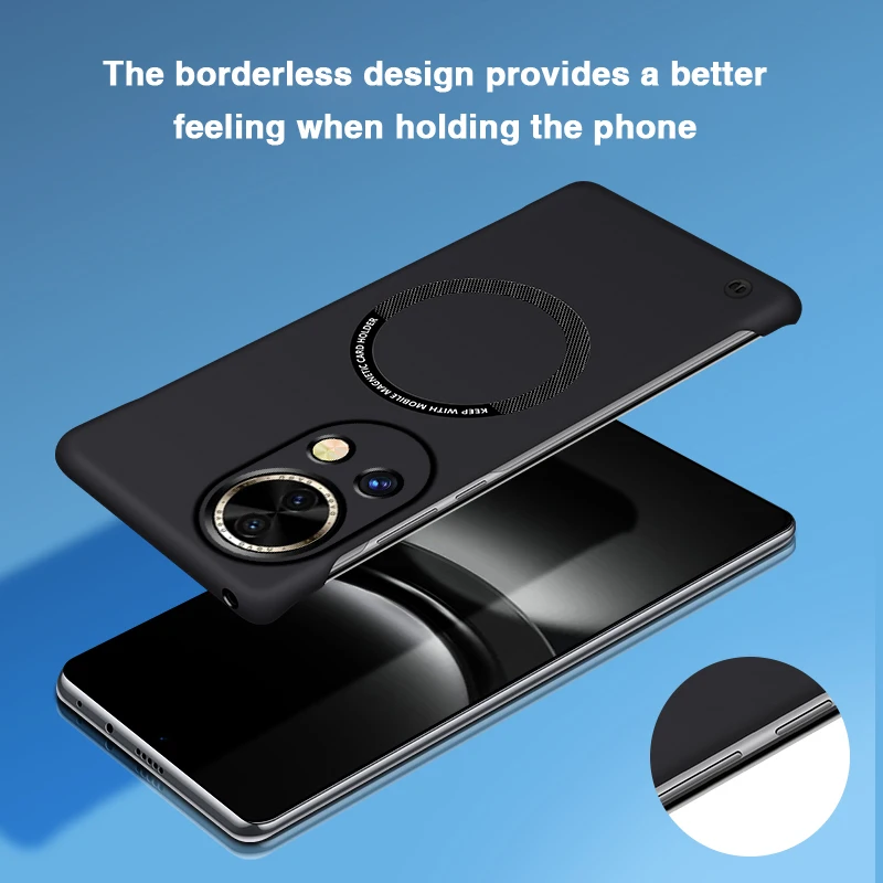 Sleek Magnetic Frameless Phone Case - Durable, Minimalist Design